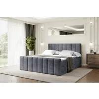 ALTDECOR Boxbett OTTA-Z (Multipocket-Matratze H4, H3 Matratze Bonellfederung, Topper, Kopfteil), Doppelbett mit Fußteil