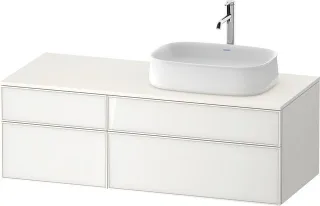 Duravit Zencha Konsolenwaschtischunterbau wandhängend Weiß n/a & Supermatt 1300x550x442 mm - ZE48270 ZE4827064840000
