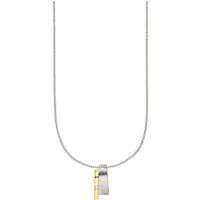 Bruno Banani Kette mit Anhänger Schmuck Geschenk Silber 925 Halsschmuck Halskette Ankerkette, mit Zirkonia (synth)