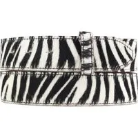BELTINGER Ledergürtel Wechselgürtel mit Fell ohne Schnalle 4 cm - Kuh-Ledergürtel für Damen (1-St)