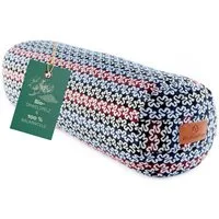 #DoYourYoga Yoga Bolster Yoga-Bolster Tarik - gefüllt mit Bio-Buchweizenschalen, Bodensitzkissen Asanas Meditation Pilates Körper Geist 68x22x22cm