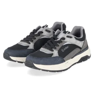 Rieker Low Sneaker - Gr. 41 - Schwarz - Textil & Synthetik