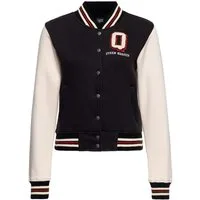 QueenKerosin Collegejacke Q (1-St) Mit Kontrast Raglan-Ärmeln