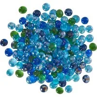 VBS XXL Streudeko Glas-Muggelsteine Bunt, 1 kg