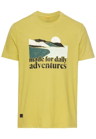 camel active - T-Shirt mit Print aus Organic Cotton moss - Gr. - XXL