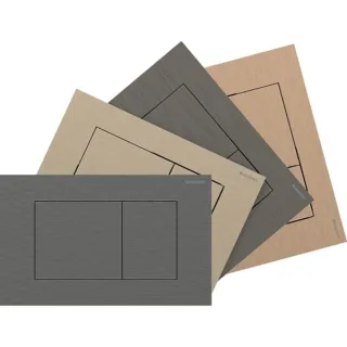 Geberit Sigma40 Betätigungsplatte, eckig, 2-Mengen-Spülung, kundenspezifisches Finish:, 004611003 004611003