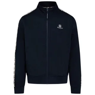Aquascutum Active Crest Tape Navy Zip Track Top
