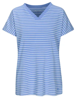 IN LINEA - Da.-Shirt Ringel waterblue/offwhite - Gr. - 36
