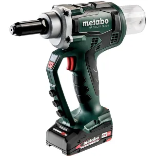 Metabo Akku-Blindnietpistole NP 18 LTX BL 5.0 metaBOX 145 L - 18V 2x2Ah Li-Power + ASC 55 - 619002500
