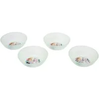 Disney Frozen Brotschale Set 4 teilig Polypropylen für Zuhause Kindergarten und Ausflug, (Spar-Set)