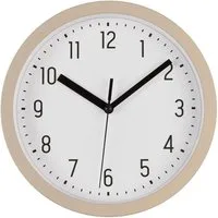 LS-LebenStil Wanduhr IB Laursen Nostalgische Metall Küchenuhr Beige 20cm Vintage Bürouhr (Schlafzimmer Flur Büro Küche Wohnzimmer leise mit großen Ziffern)