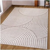 OTTO home Teppich Fadel, rechteckig, Höhe: 9 mm, 3D-Effekt, softer Kurzflor, pflegeleicht, leichter Glanz, Scandi-Look