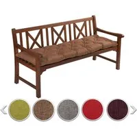 sunnypillow Bankauflage Bankauflage Stuhlkissen viele Farben und Größen zur Auswahl, 120 x 50 cm braun