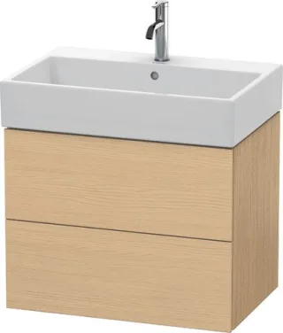 Duravit L-Cube Waschtischunterbau wandhängend Natur Eiche Matt 684x459x544 mm - LC627603030 LC627603030