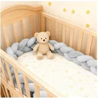 TUWENA Nestchenschlange Baby Nestchenschlange, Rundum-Schutz-Kissen,Ästhetik Geknotetes Kissen
