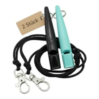 ACME 210.5 Doppelpack Hundepfeife mit Pfeifenband türkis