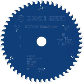 Bosch Kreissägeblatt Expert for Aluminium 168x20x1.8/1.2x52T - 2608901876