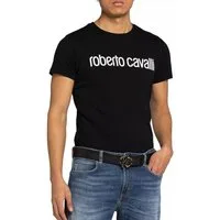 roberto cavalli T-Shirt Signature Logo Slim Fit Shirt Haupt- und exklusivste Linie der Marke