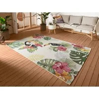HANSE Home Outdoorteppich Tropical Dream, rechteckig, Höhe: 3 mm, In-& Outdoor, Teppich, Wetterfest, Balkon, Garten, Wohnzimmer, Floral