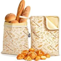 Agger Brottasche Bienenwachs Brotbeutel 2er Pack (43x33cm) – Wiederverwendbare, (2-tlg)