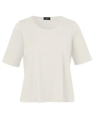 VIA APPIA DUE - T-Shirt mit Rundhals weiß - Gr. - 46