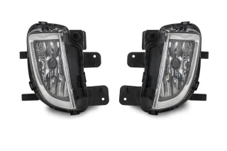 2x Nebelscheinwerfer Schwarz Klarglas H8 Birnen L + R für VW Golf 6 VI GTI GTD