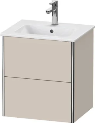 Duravit XSquare Waschtischunterbau wandhängend Taupe Matt 510x418x560 mm - XS430609191 XS430609191