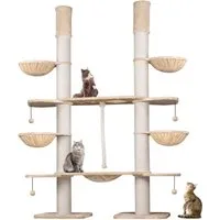 Happypet Kratzbaum, HAPPYPET XXL Kratzbaum für große Katzen 280cm hoch