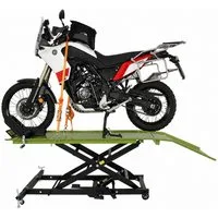 TRUTZHOLM Hydraulikheber Motorradhebebühne hydraulisch 560 kg Breite 60 cm Scherenheber Heber, Stufenloses Heben, kompakt verstaubar