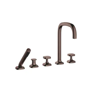 Dornbracht Wannen-Fünflochbatterie für Wannenrandmontage COYA 27522404 Dark Bronze gebürstet,2752240 27522404-43