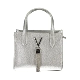 Mario Valentino Silberne Polyurethan Damenhandtasche