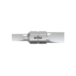 Wiha Bit Set Doppelbit Schlitz (4,0/6,0) 10-teilges Set in Box - 43858