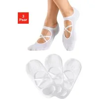 LASCANA ACTIVE Füßlinge (Packung, 3-Paar) mit elegant überkreuzten Laschen