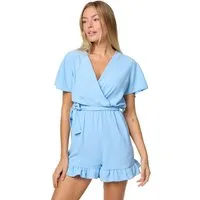 Rayshyne Playsuit PM-28 (Wickeloptik Jumpsuit Kurzoverall in Einheitsgröße)