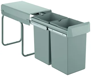 GROHE Mülltrennsystem GROHE Blue 40855 30cm zweifach, 2 x 15 Liter grau, 40855000 40855000