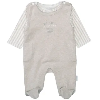 STACCATO - Strampler+Shirt taupe mel. - Gr. - 56