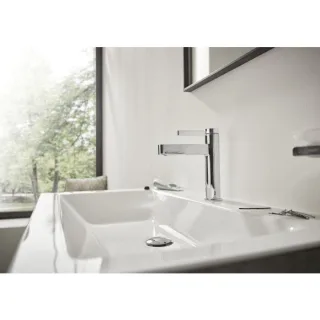 hansgrohe Finoris 110 Waschtischarmatur 76020000 mit Zugstangen-Ablaufgarnitur, chrom
