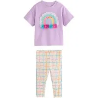 Next Shirt & Leggings Kurzarmoberteil und Leggings im Set (2-tlg)