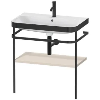 Duravit Happy D.2 Plus c-bonded Set mit Metallkonsole Taupe Supermatt 775x490x850 mm - HP4737O8383 HP4737O8383