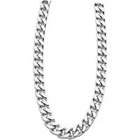 Lotus Style Edelstahlkette LOTUS Style Halskette silber (Halsketten, Halskette), Halsketten für Herren Edelstahl (Stainless Steel)