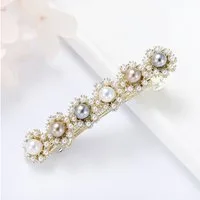 The Beauty House Haarspange Luxuriöse Haarklammer Damen mit Perlen Haarkamm Haarschmuck, eleganter Haarclip für Hochzeit, Party & Alltag