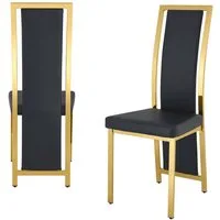 gopop Polsterstuhl Moderne gepolsterte Esszimmerstühle im 2er/4er-Set (2 St), mit Metallrahmen, ergonomisch & pflegeleicht