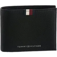 Tommy Hilfiger Geldbörse TH PREM LEA MINI CC WALLET, Unisex Geldbeutel, Portemonnaie mit Logo-Schriftzug und Logoflag