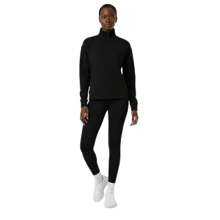 USA Pro - Sweatshirt für Damen, mit kurzem Reißverschluss (Schwarz)
