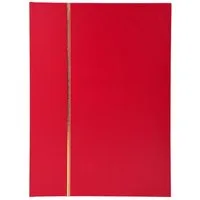 EXACOMPTA Münzetui Briefmarken Einsteckalbum Halbleder 16 Seiten 225x305cm Rot 26133E, Fotoalben Sammler