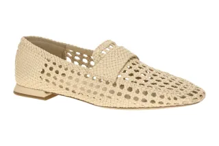 H?gl 1-10 0970 Beige Sand Damen Slipper Colin Echtleder Gummisohle Absatz 1cm