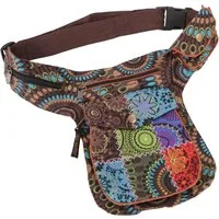 Guru-Shop Gürteltasche Stoff Sidebag & Patchwork Hüfttasche, Goa..