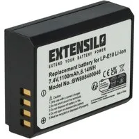 Extensilo Akku passend für Canon EOS Rebel T7 Digitalkamera / Kamera (1100 mAh, Kamera-Akku Akku Li-Ion 1100 mAh (7,4 V, 1 St), Leistungsfähiger Austausch-Akku für Digitalkamera, Spiegelreflexkamera