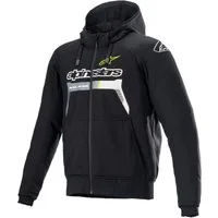 Alpinestars Motorradjacke Alpinestars Chrome Ignition Hoodie schwarz / gelb-fluo motorradjacke herren