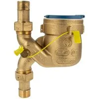 tecuro Wasserzähler Fallrohrzähler Kombi-Set, Baulänge 105 mm, verschiedene Ausführungen, inkl. Verschraubungen